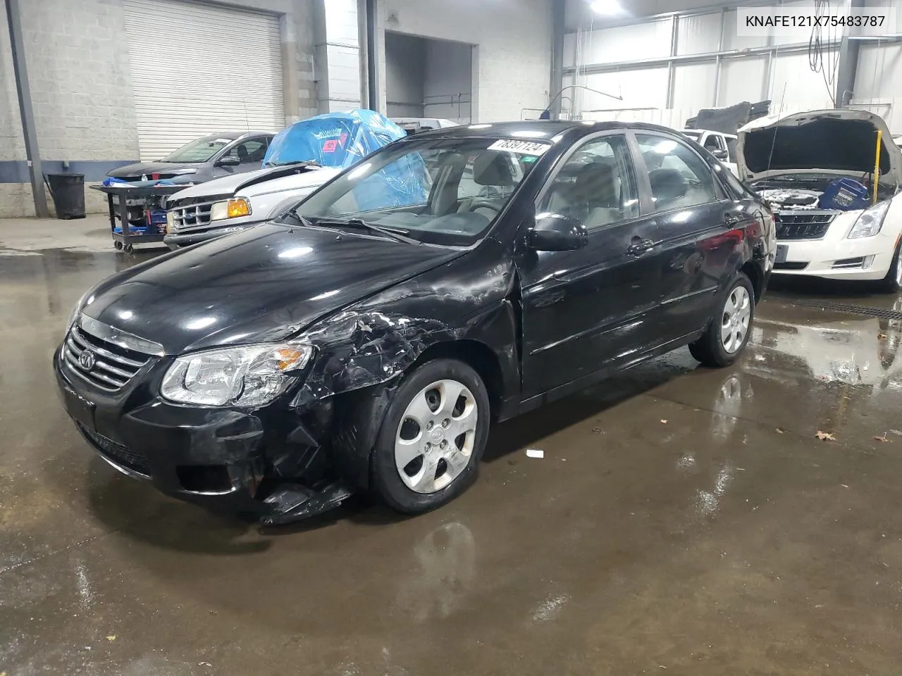 2007 Kia Spectra Ex VIN: KNAFE121X75483787 Lot: 78397124