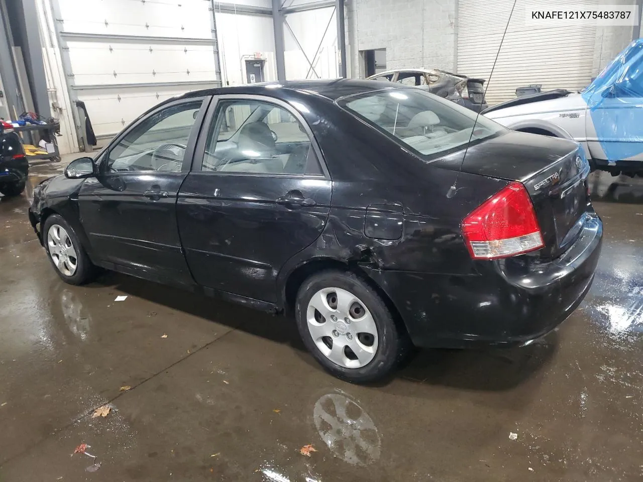 2007 Kia Spectra Ex VIN: KNAFE121X75483787 Lot: 78397124