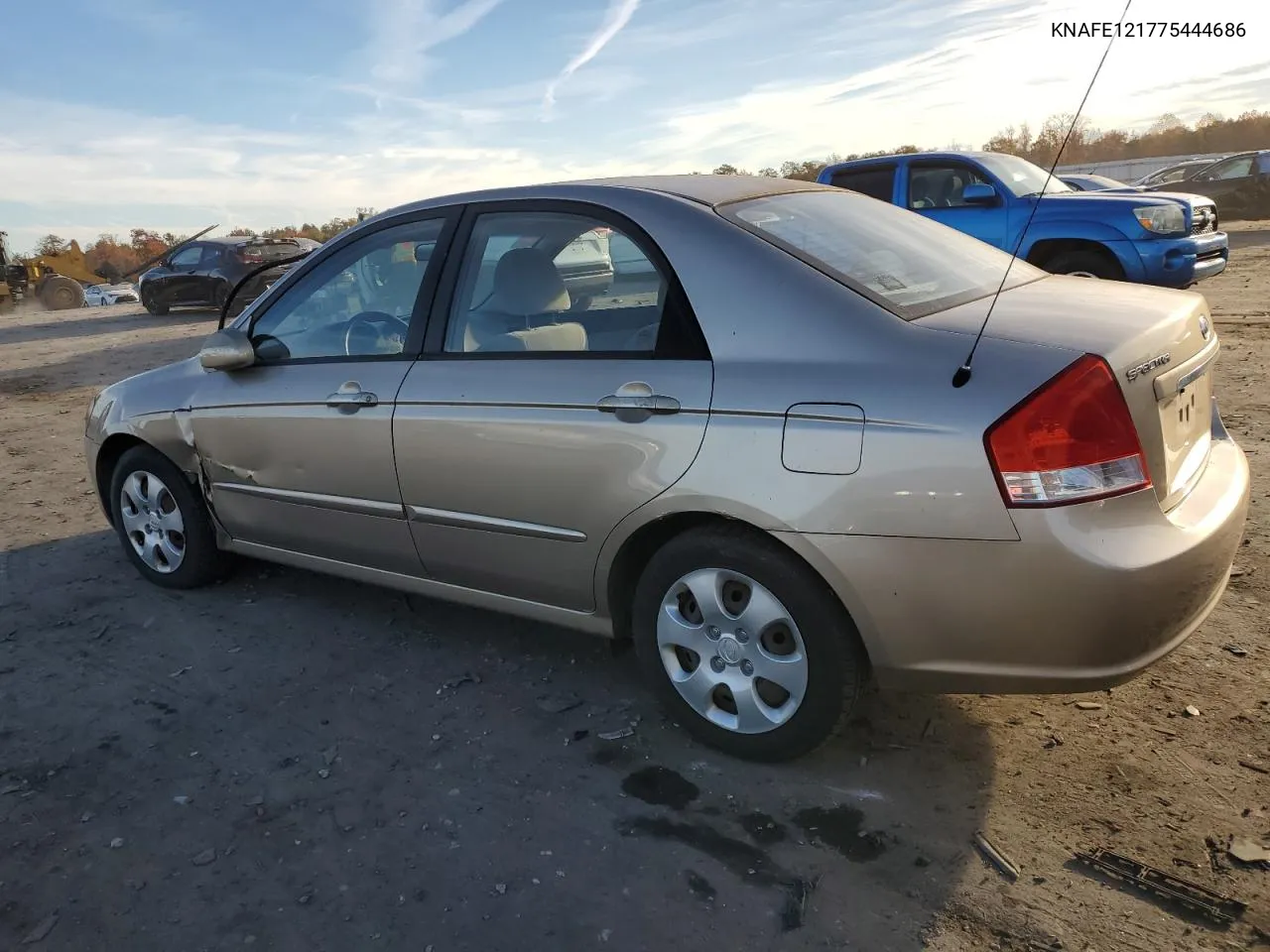 2007 Kia Spectra Ex VIN: KNAFE121775444686 Lot: 78764414