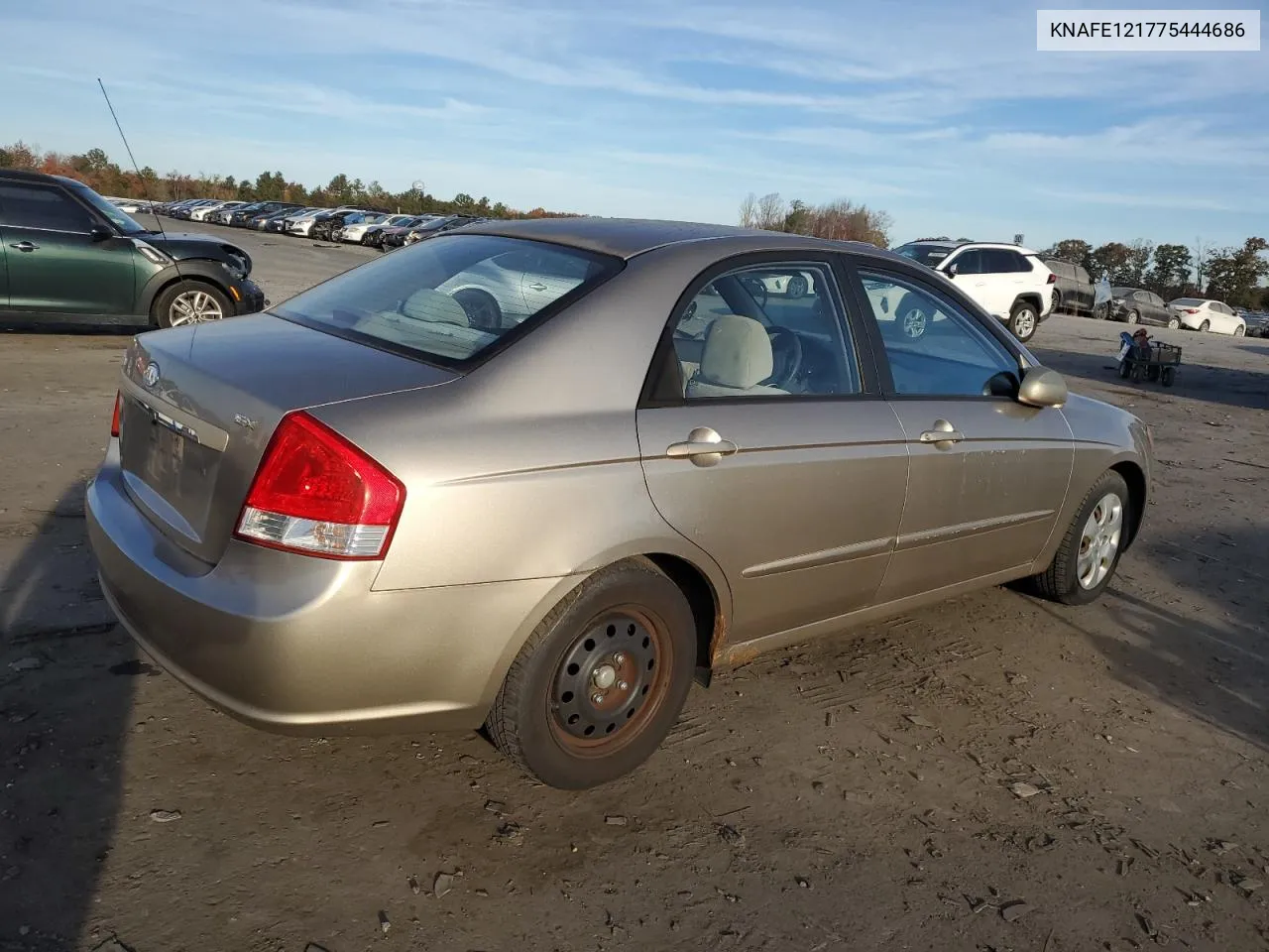 2007 Kia Spectra Ex VIN: KNAFE121775444686 Lot: 78764414