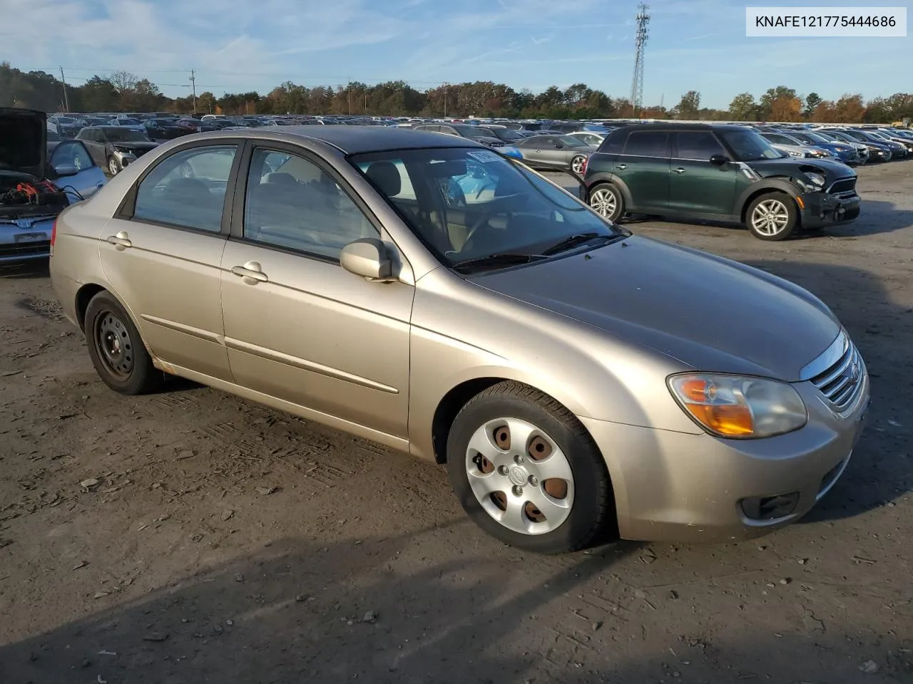 2007 Kia Spectra Ex VIN: KNAFE121775444686 Lot: 78764414