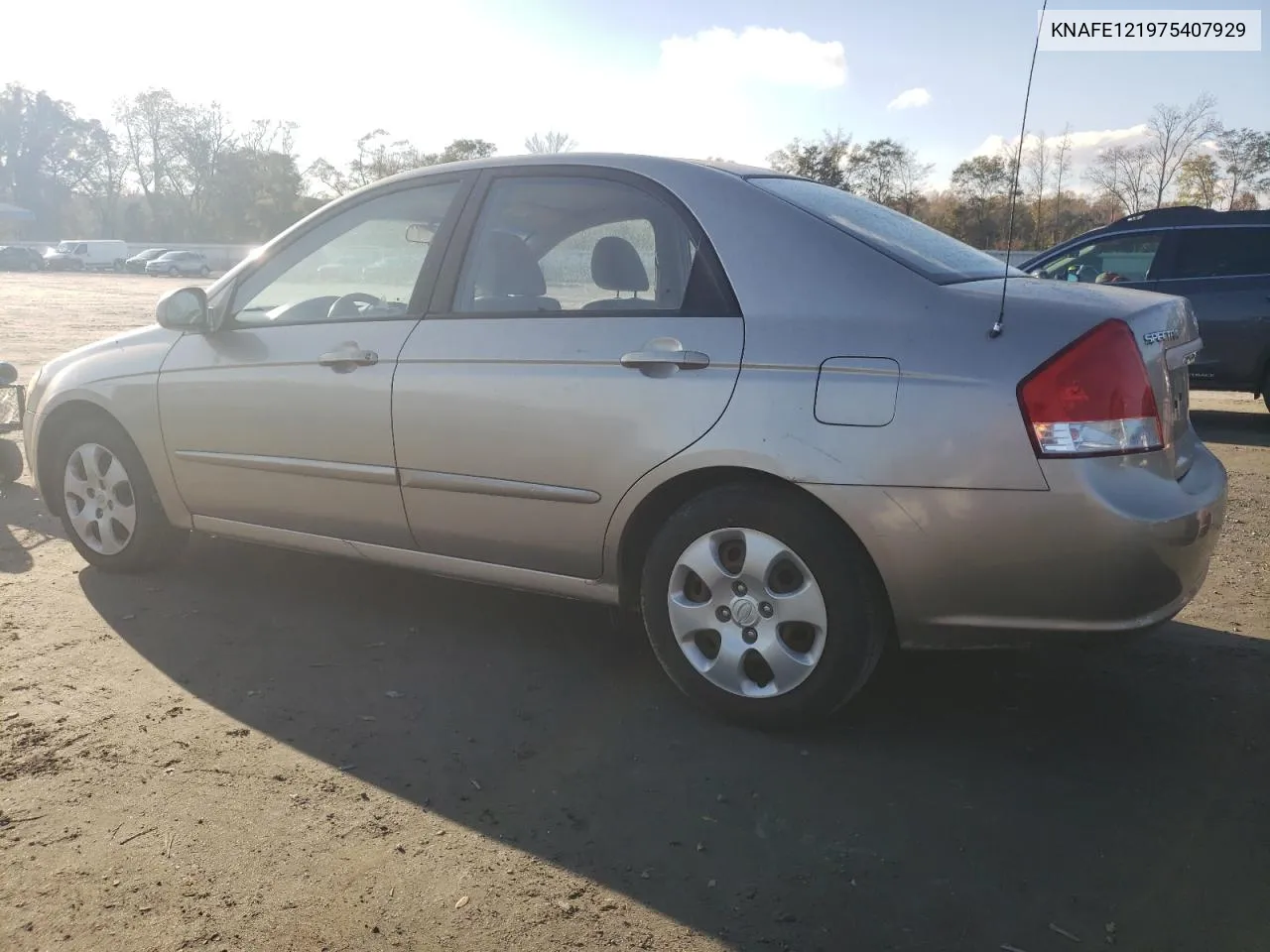 2007 Kia Spectra Ex VIN: KNAFE121975407929 Lot: 80351834