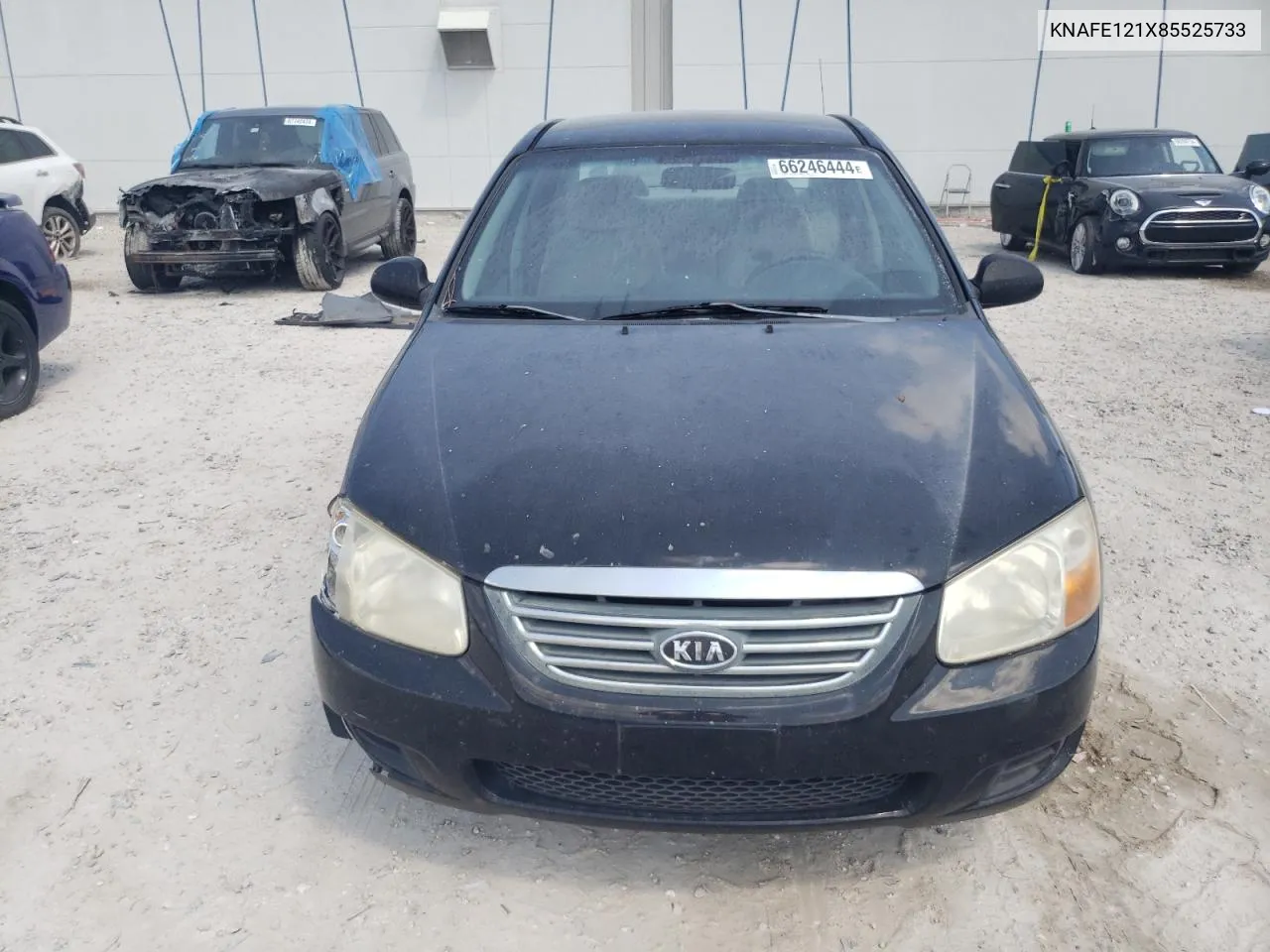 2008 Kia Spectra Ex VIN: KNAFE121X85525733 Lot: 66246444