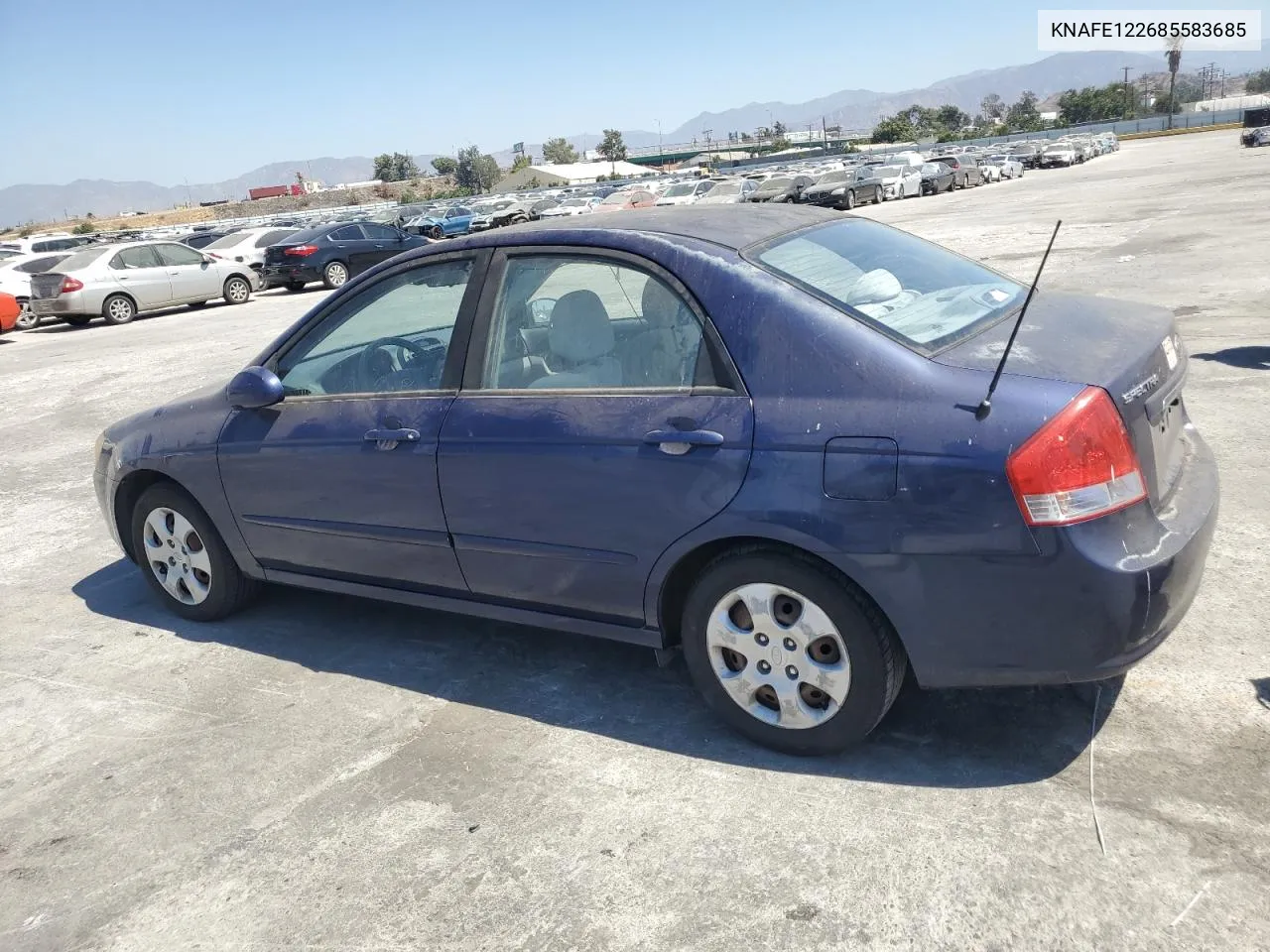 2008 Kia Spectra Ex VIN: KNAFE122685583685 Lot: 66437194