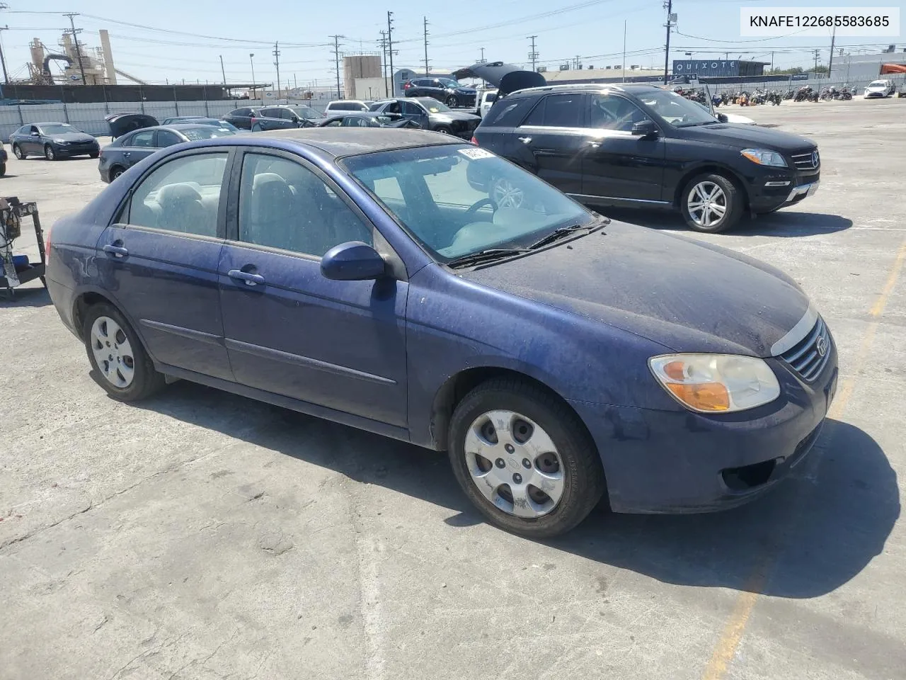 2008 Kia Spectra Ex VIN: KNAFE122685583685 Lot: 66437194