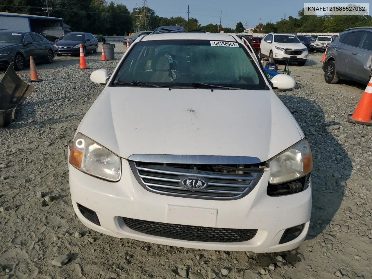 KNAFE121585527082 2008 Kia Spectra Ex