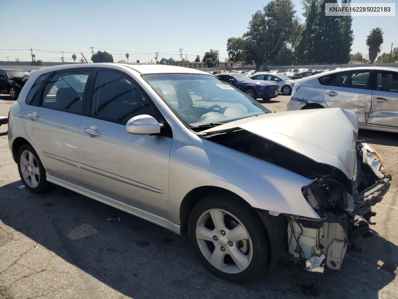 2008 Kia Spectra5 5 Sx VIN: KNAFE162285022183 Lot: 70786034