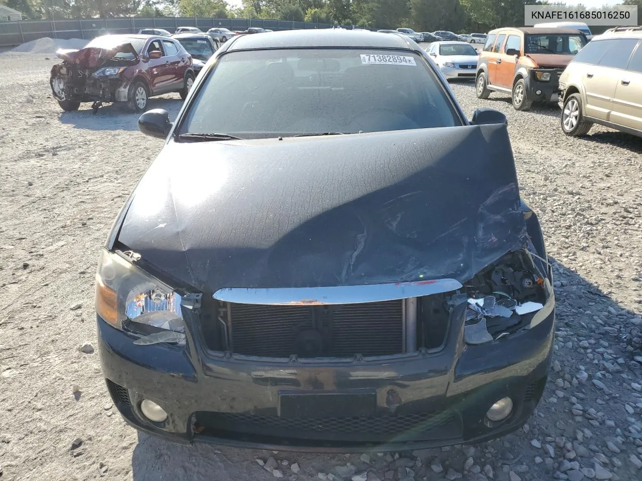 2008 Kia Spectra5 5 Sx VIN: KNAFE161685016250 Lot: 71382894