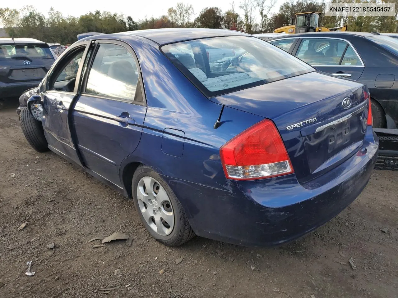 2008 Kia Spectra Ex VIN: KNAFE122185545457 Lot: 74593424