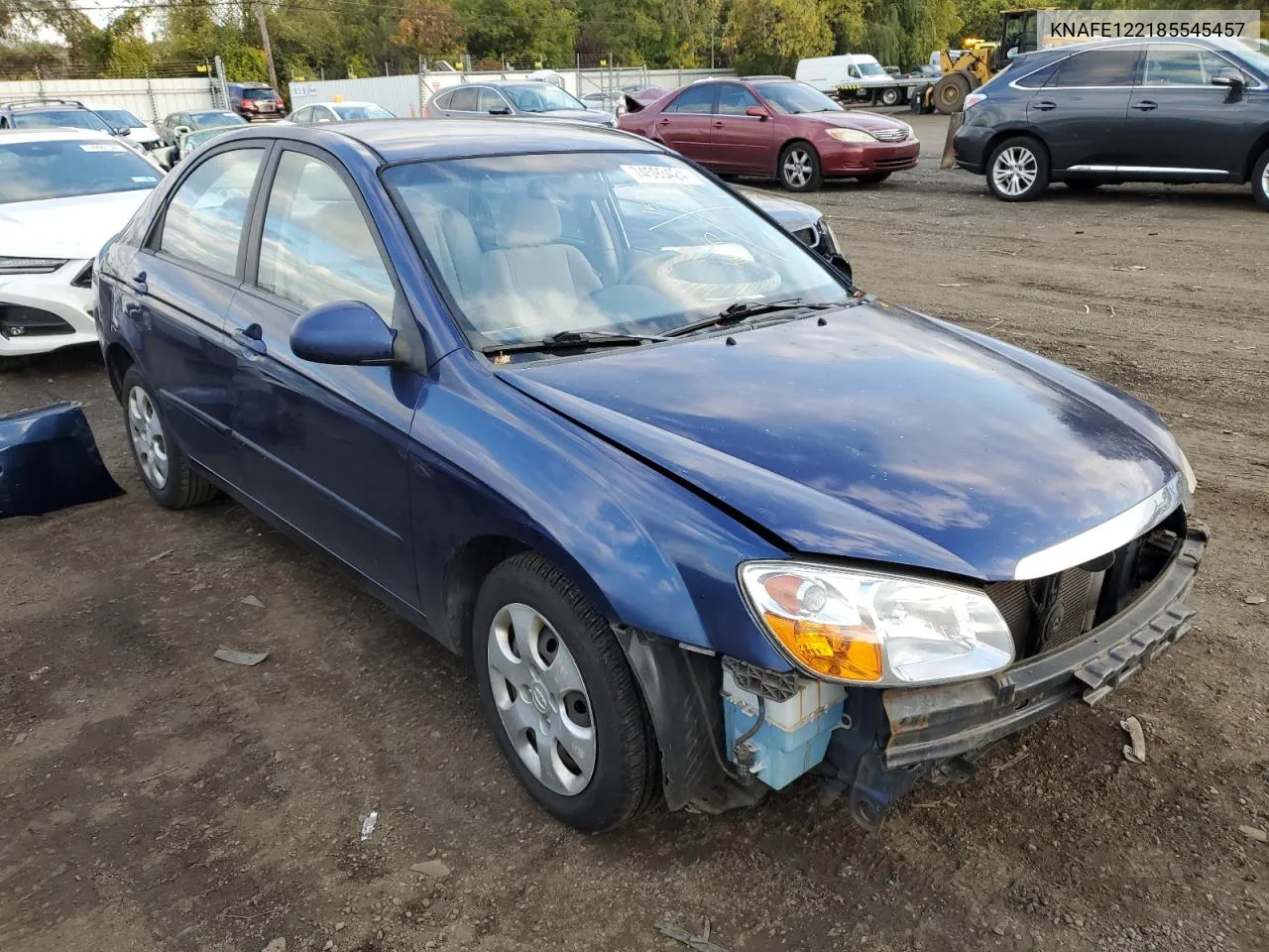 2008 Kia Spectra Ex VIN: KNAFE122185545457 Lot: 74593424