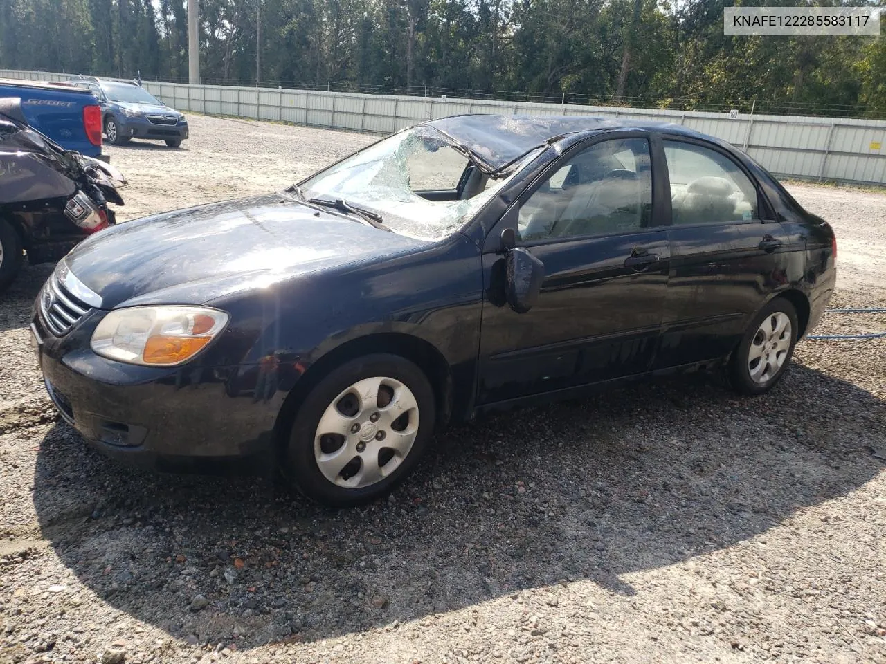 2008 Kia Spectra Ex VIN: KNAFE122285583117 Lot: 75171674