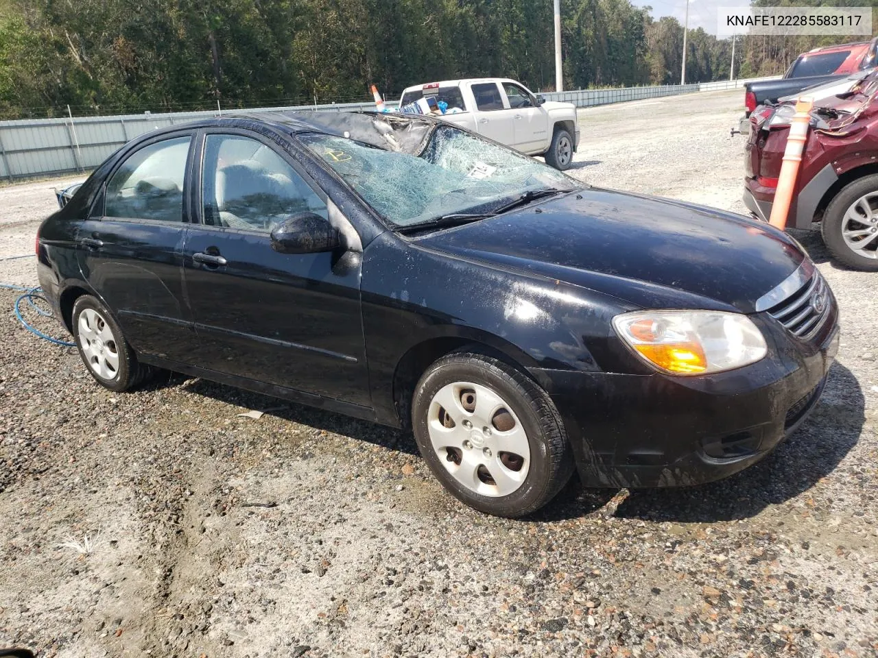 2008 Kia Spectra Ex VIN: KNAFE122285583117 Lot: 75171674