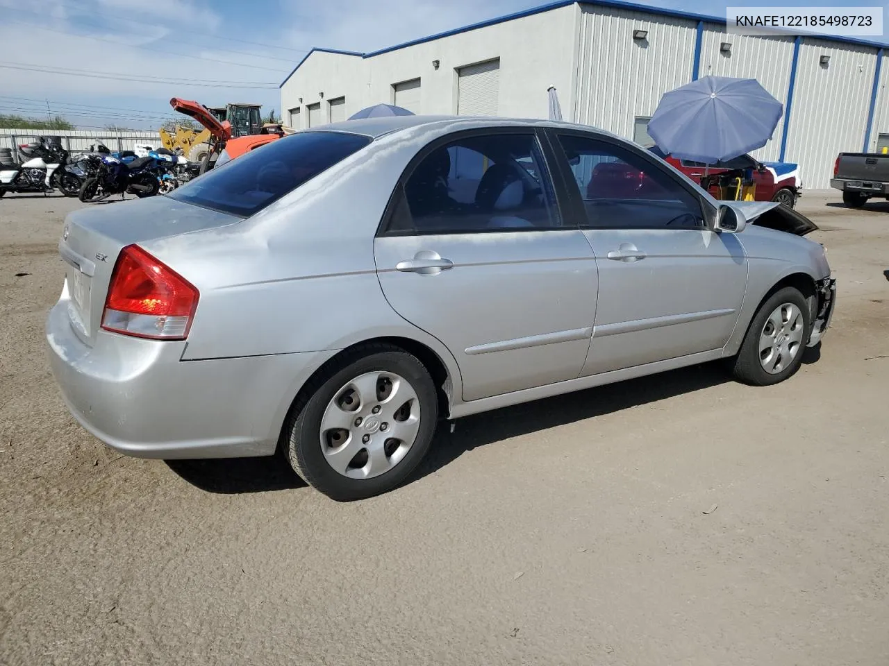 2008 Kia Spectra Ex VIN: KNAFE122185498723 Lot: 75348554