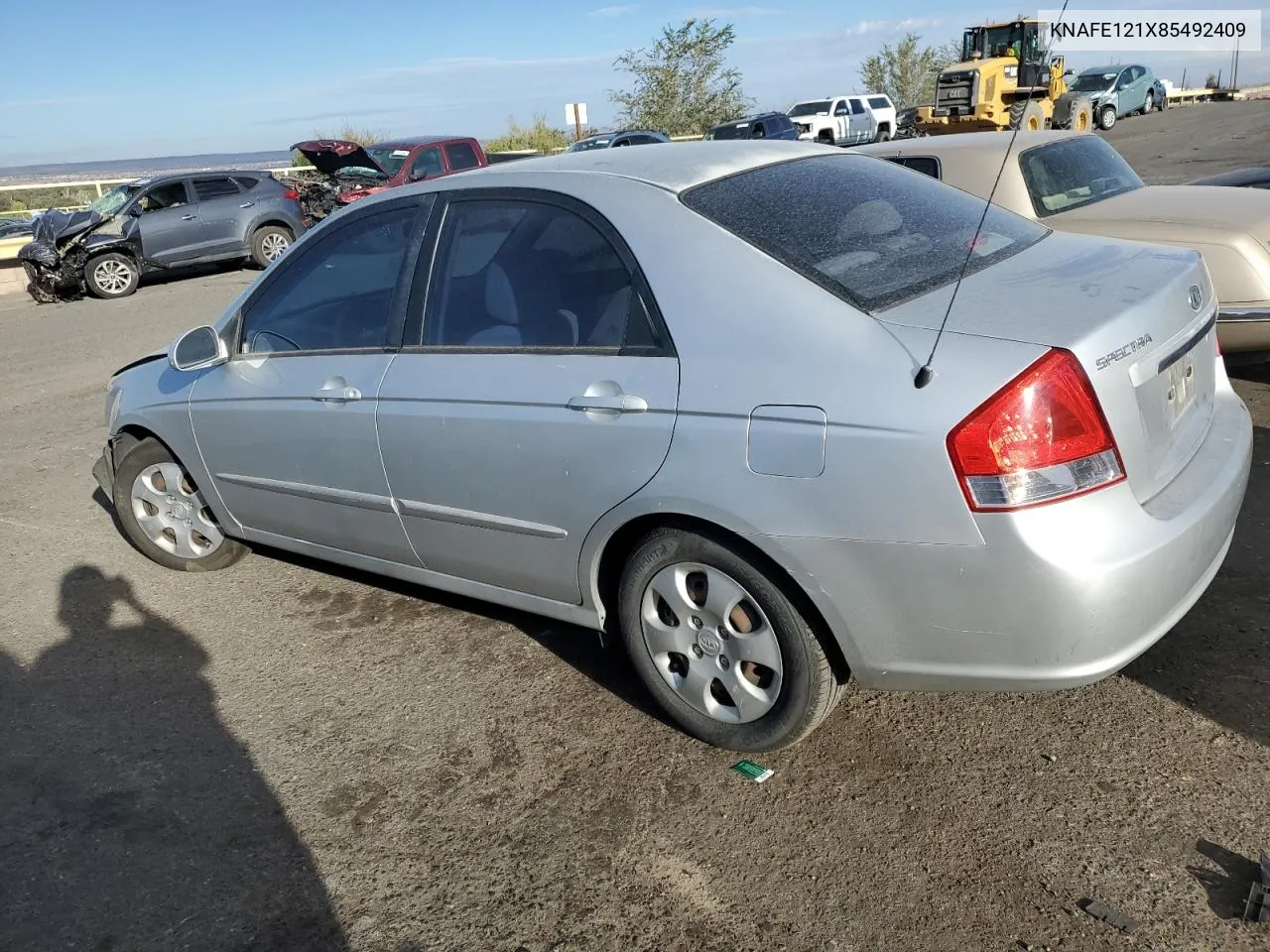 2008 Kia Spectra Ex VIN: KNAFE121X85492409 Lot: 76339014