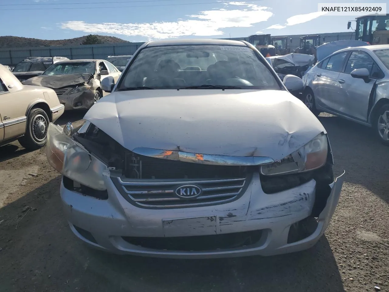 2008 Kia Spectra Ex VIN: KNAFE121X85492409 Lot: 76339014