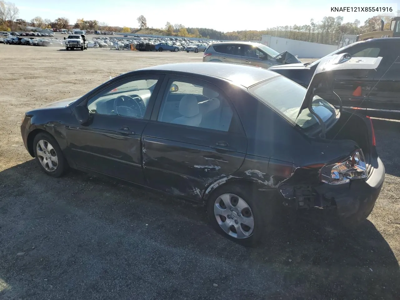 2008 Kia Spectra Ex VIN: KNAFE121X85541916 Lot: 77488794