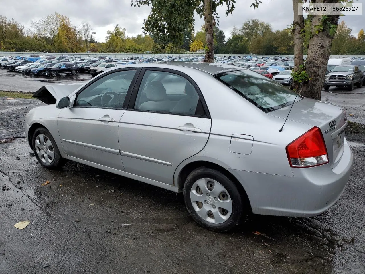 2008 Kia Spectra Ex VIN: KNAFE121185525927 Lot: 78062594