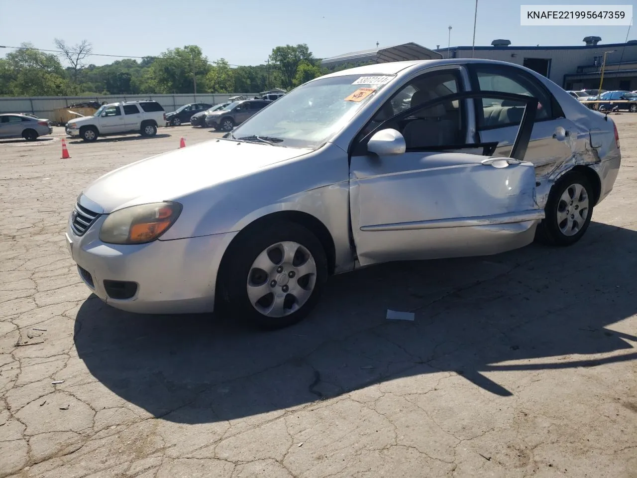 2009 Kia Spectra Ex VIN: KNAFE221995647359 Lot: 53072144