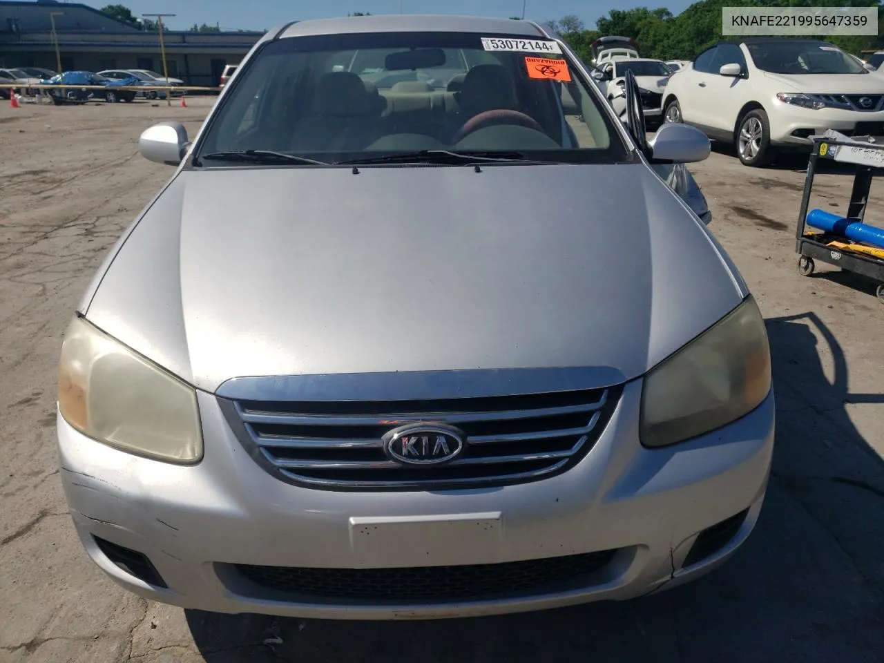 2009 Kia Spectra Ex VIN: KNAFE221995647359 Lot: 53072144