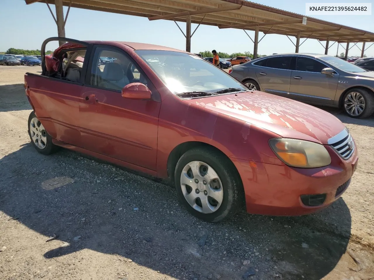 2009 Kia Spectra Ex VIN: KNAFE221395624482 Lot: 62078404