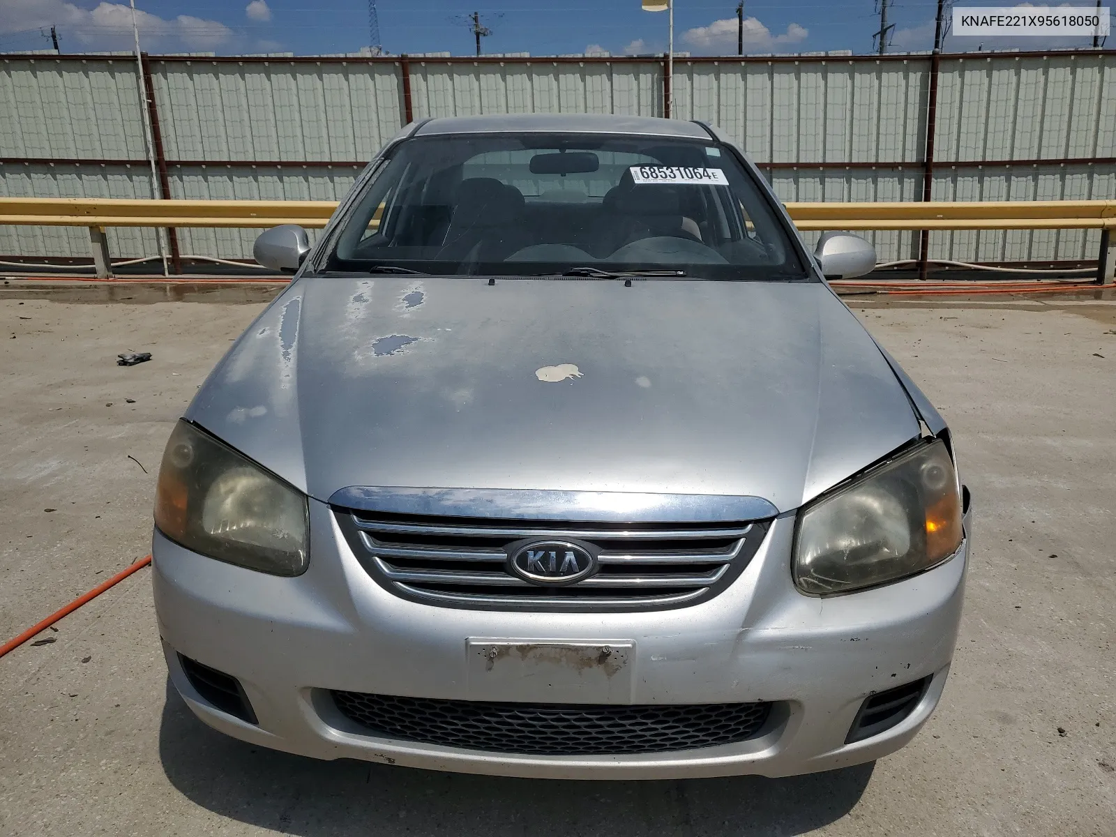 2009 Kia Spectra Ex VIN: KNAFE221X95618050 Lot: 68531064