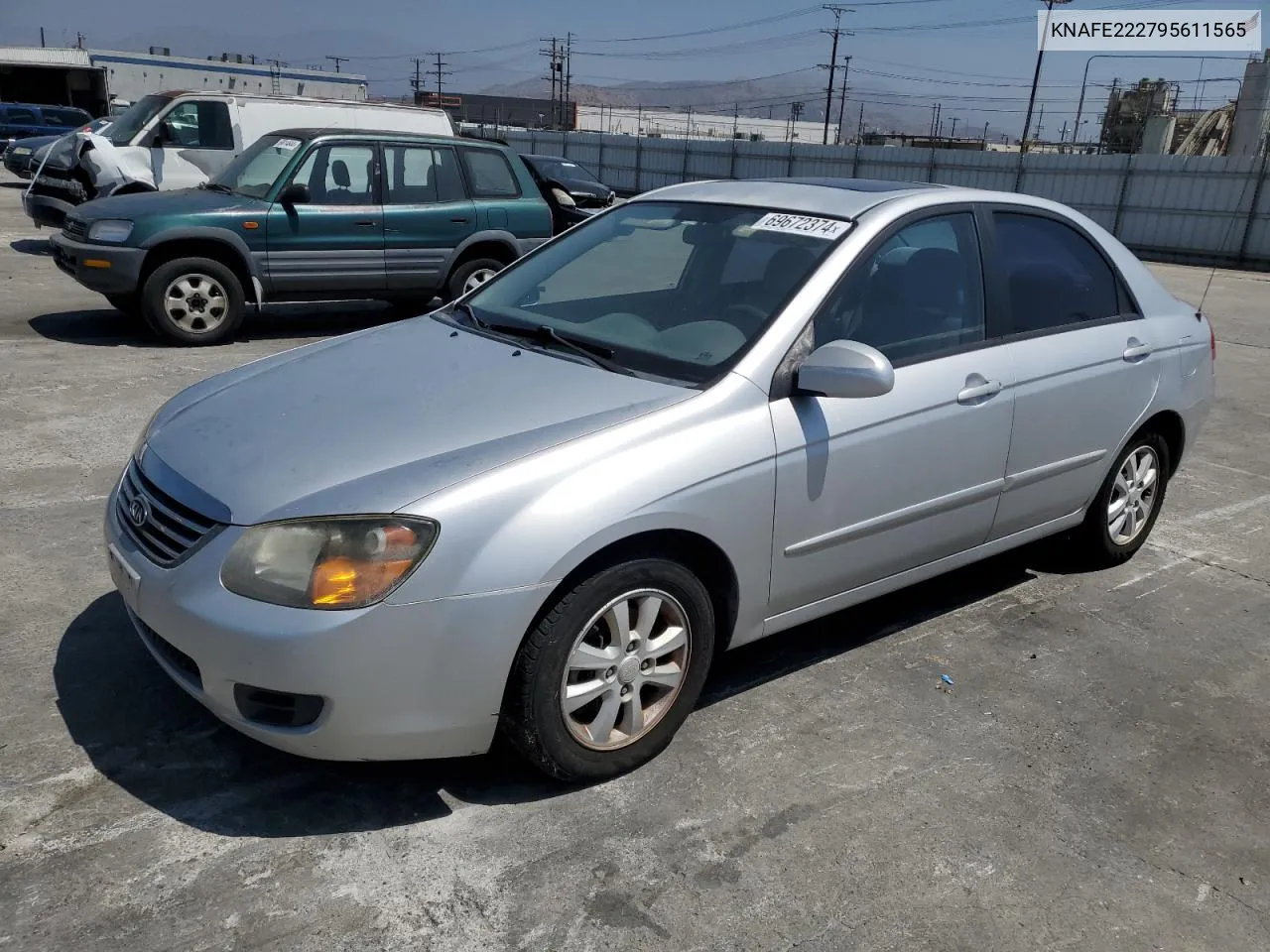 2009 Kia Spectra Ex VIN: KNAFE222795611565 Lot: 69672374