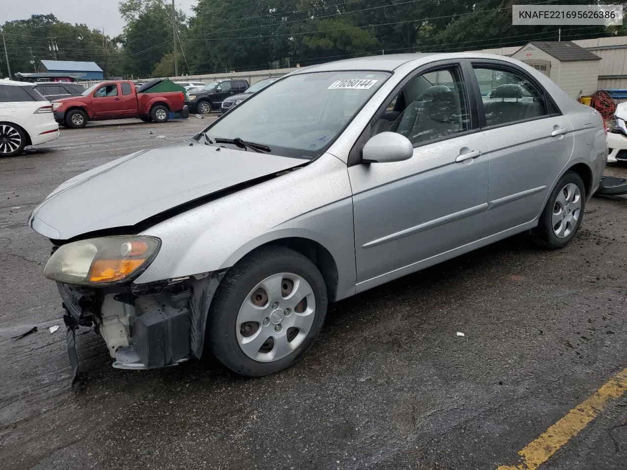 2009 Kia Spectra Ex VIN: KNAFE221695626386 Lot: 70260144