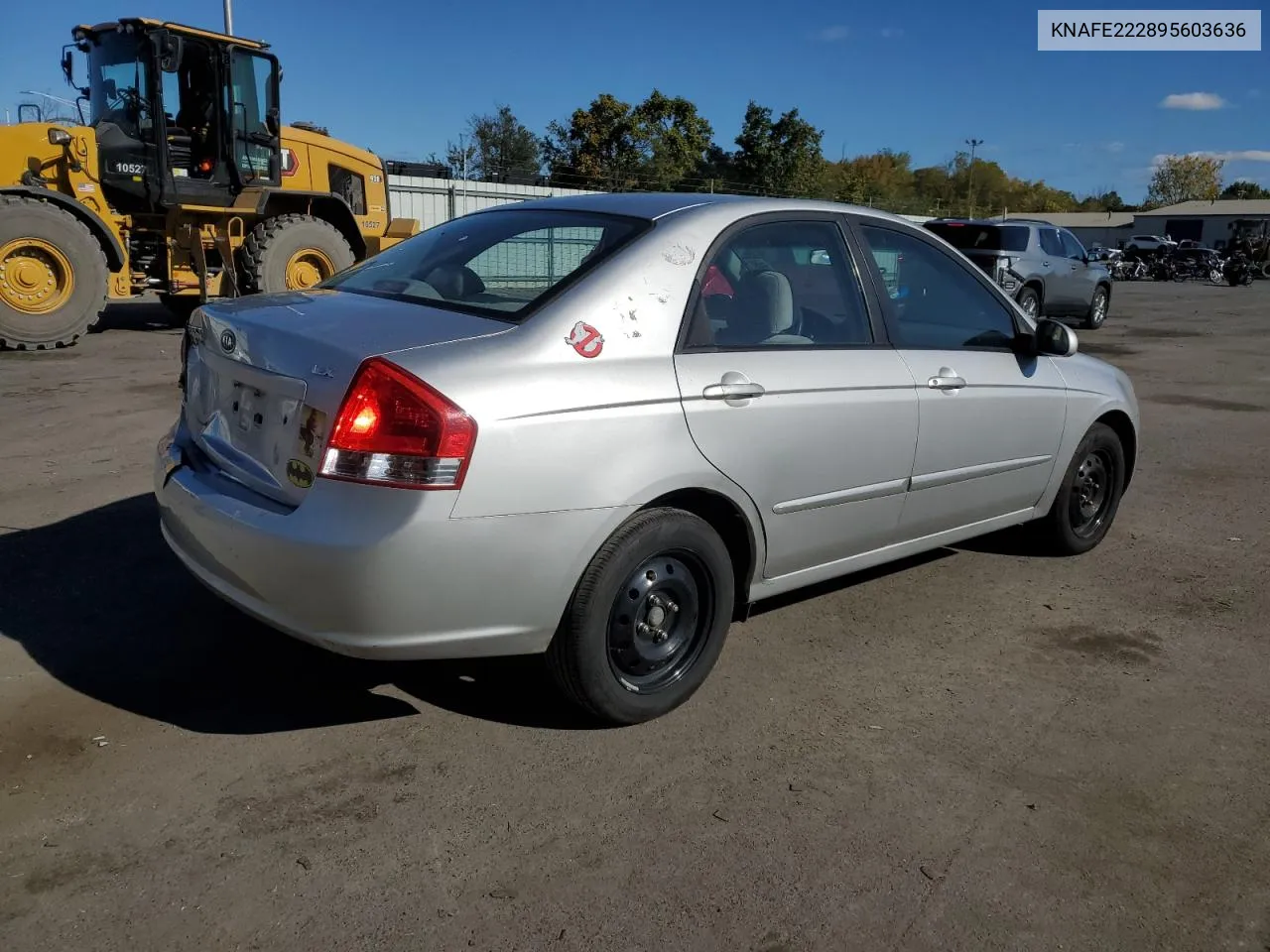 2009 Kia Spectra Ex VIN: KNAFE222895603636 Lot: 75327854