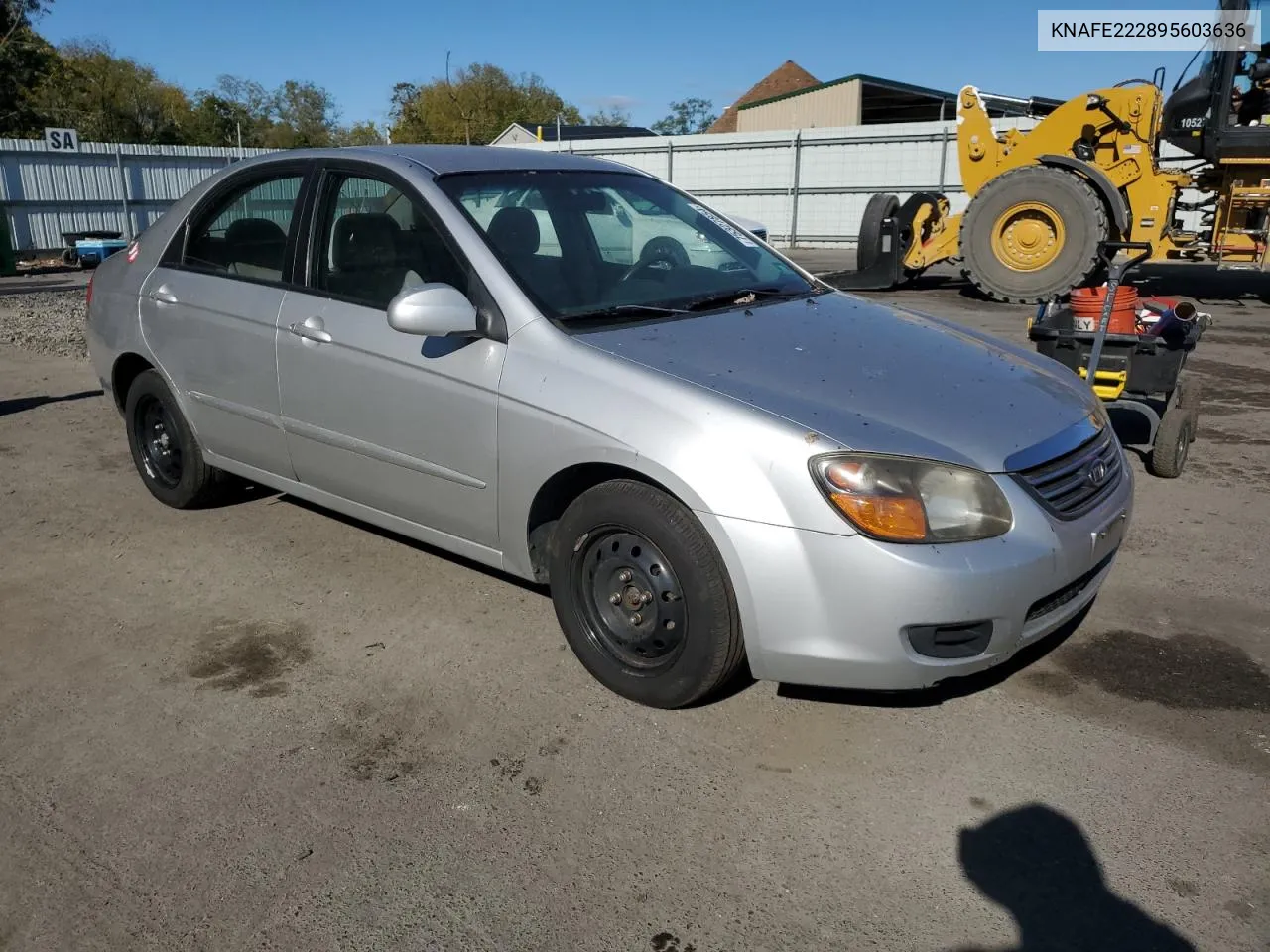 2009 Kia Spectra Ex VIN: KNAFE222895603636 Lot: 75327854