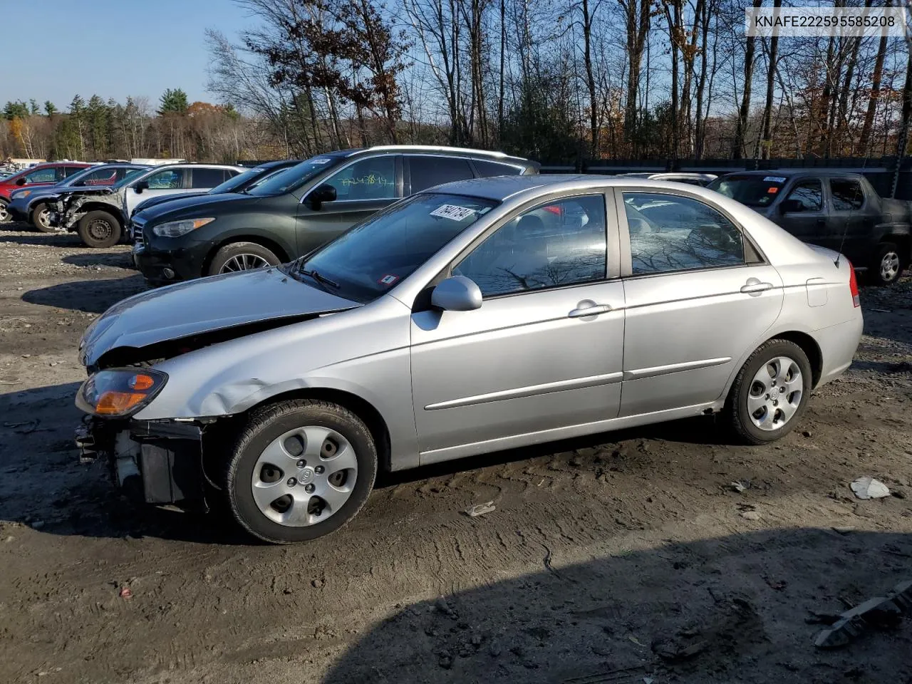 2009 Kia Spectra Ex VIN: KNAFE222595585208 Lot: 76447134