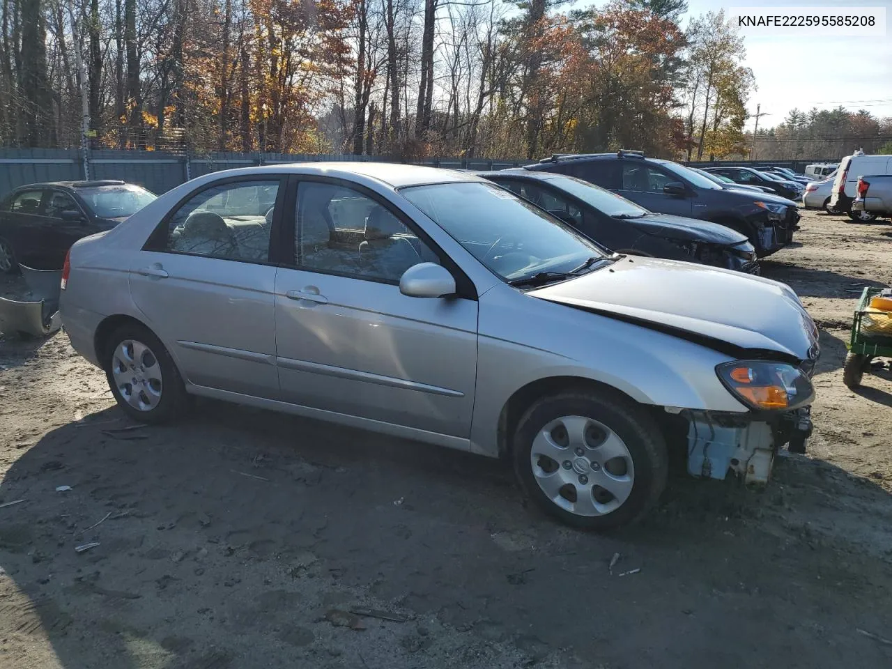 2009 Kia Spectra Ex VIN: KNAFE222595585208 Lot: 76447134