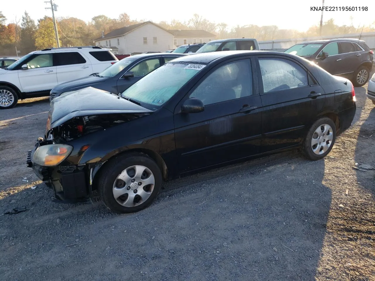 2009 Kia Spectra Ex VIN: KNAFE221195601198 Lot: 78354084