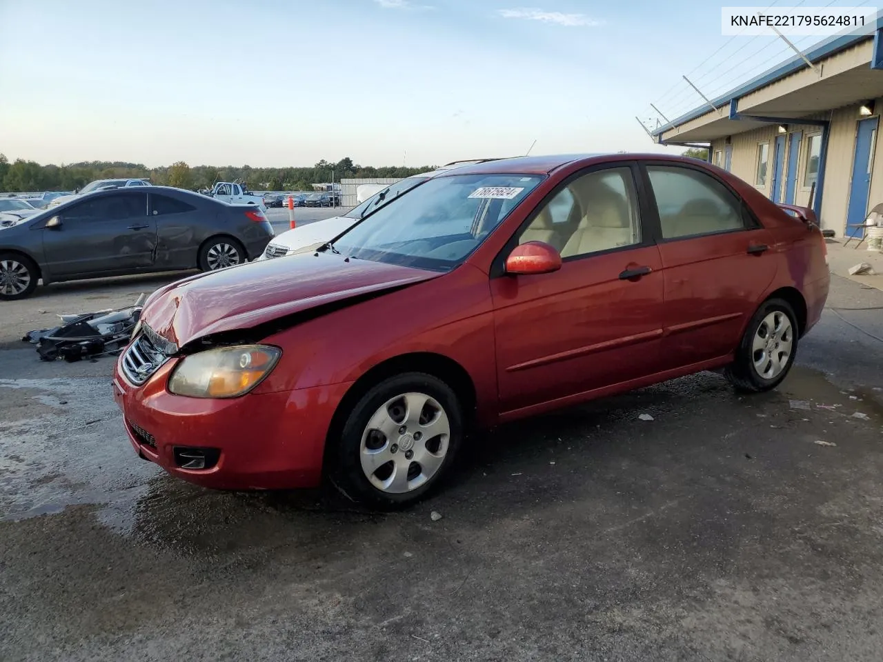 2009 Kia Spectra Ex VIN: KNAFE221795624811 Lot: 78675624