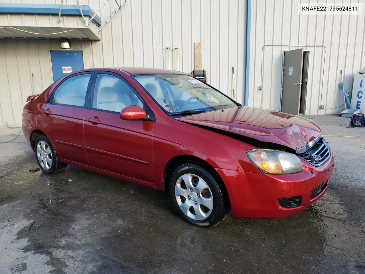 2009 Kia Spectra Ex VIN: KNAFE221795624811 Lot: 78675624