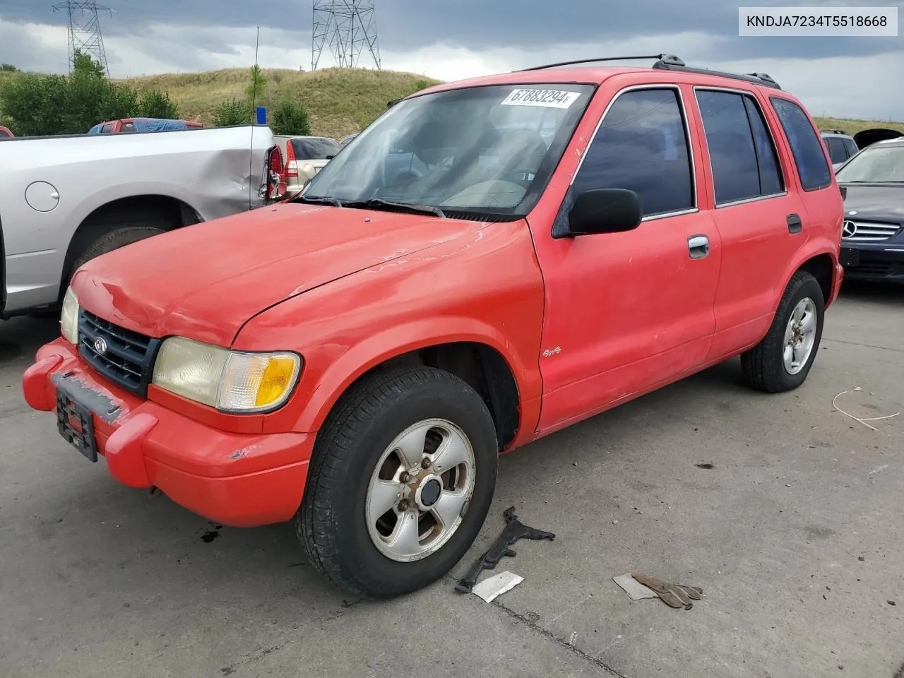 1996 Kia Sportage VIN: KNDJA7234T5518668 Lot: 67883294