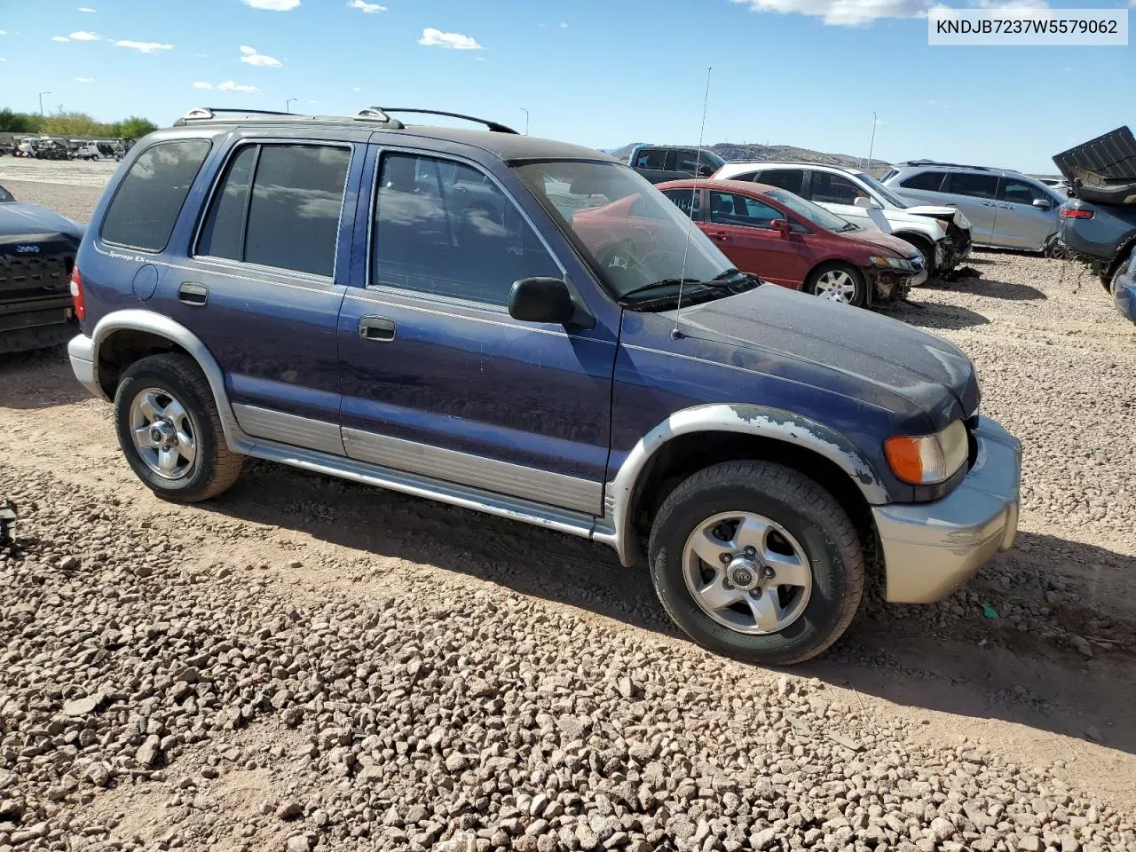 1998 Kia Sportage VIN: KNDJB7237W5579062 Lot: 78401514