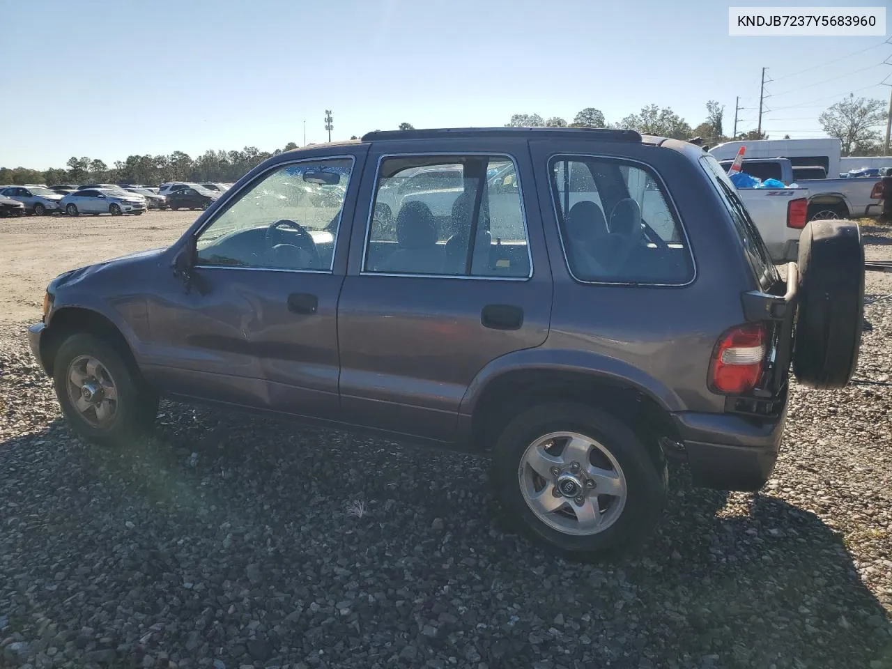 2000 Kia Sportage VIN: KNDJB7237Y5683960 Lot: 75192944