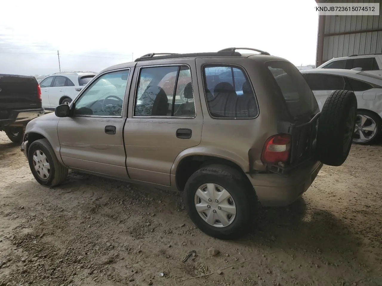 2001 Kia Sportage VIN: KNDJB723615074512 Lot: 75190414