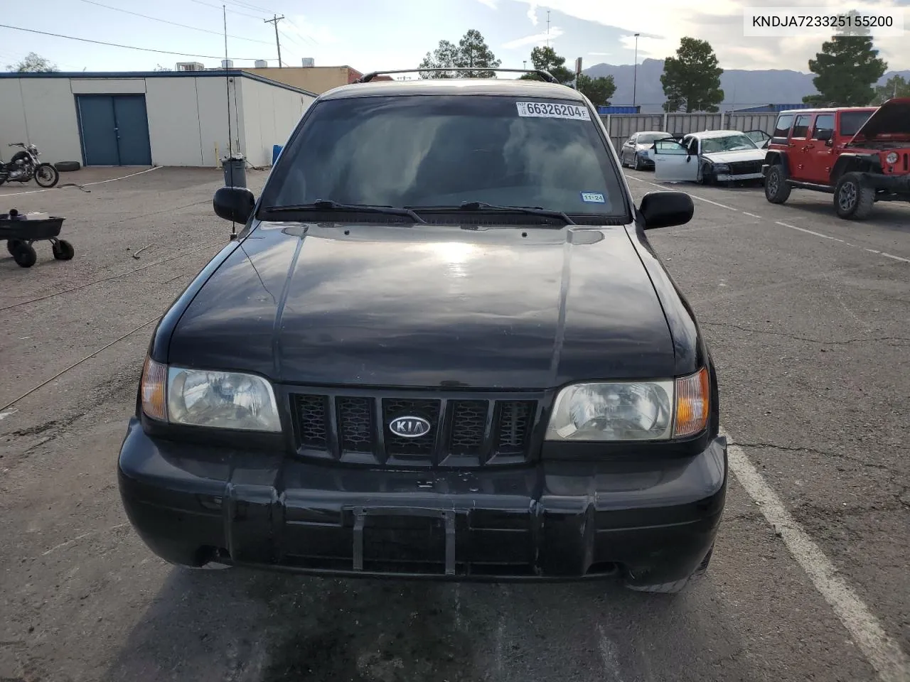 2002 Kia Sportage VIN: KNDJA723325155200 Lot: 66326204