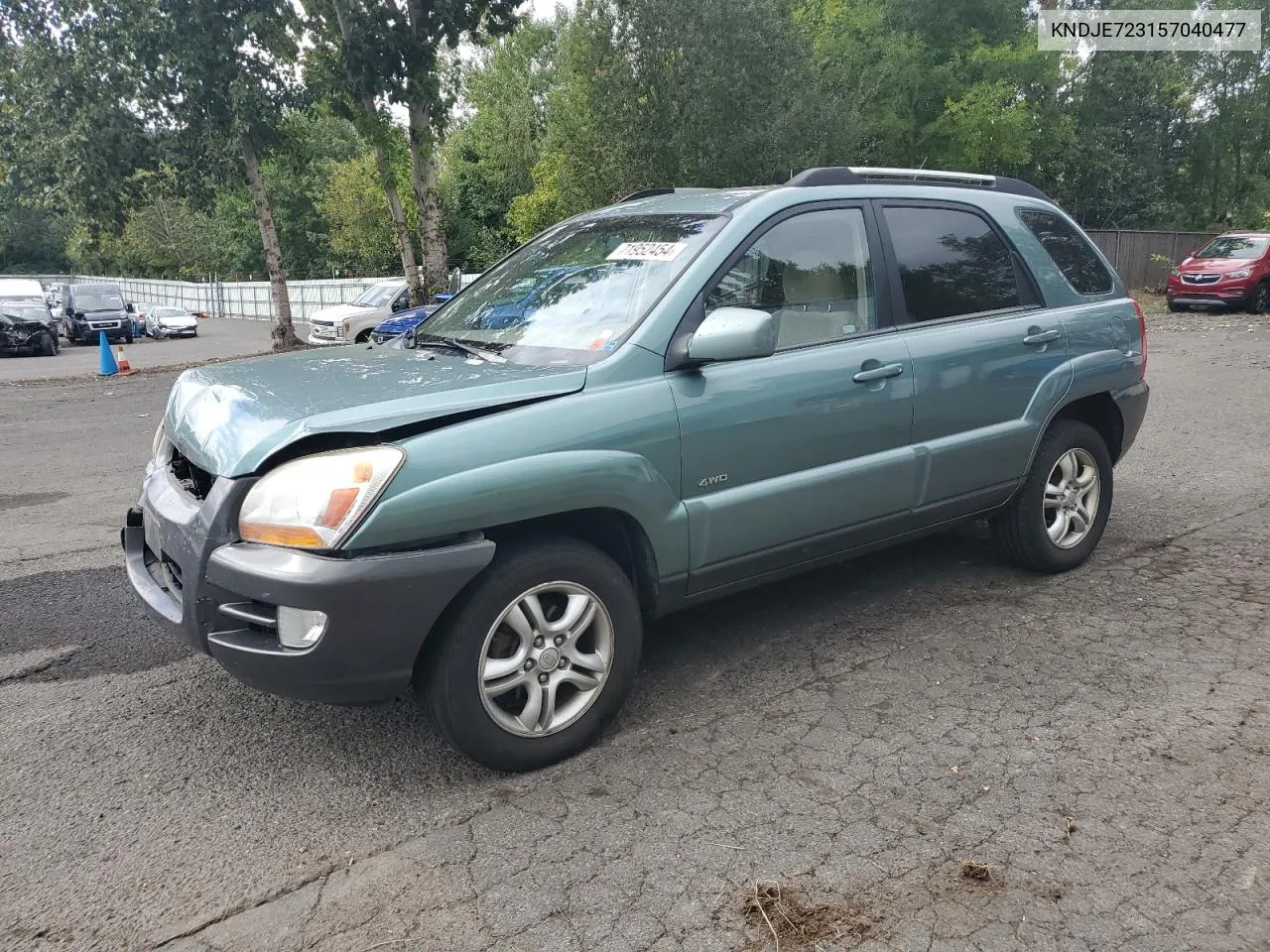 2005 Kia New Sportage VIN: KNDJE723157040477 Lot: 71952454