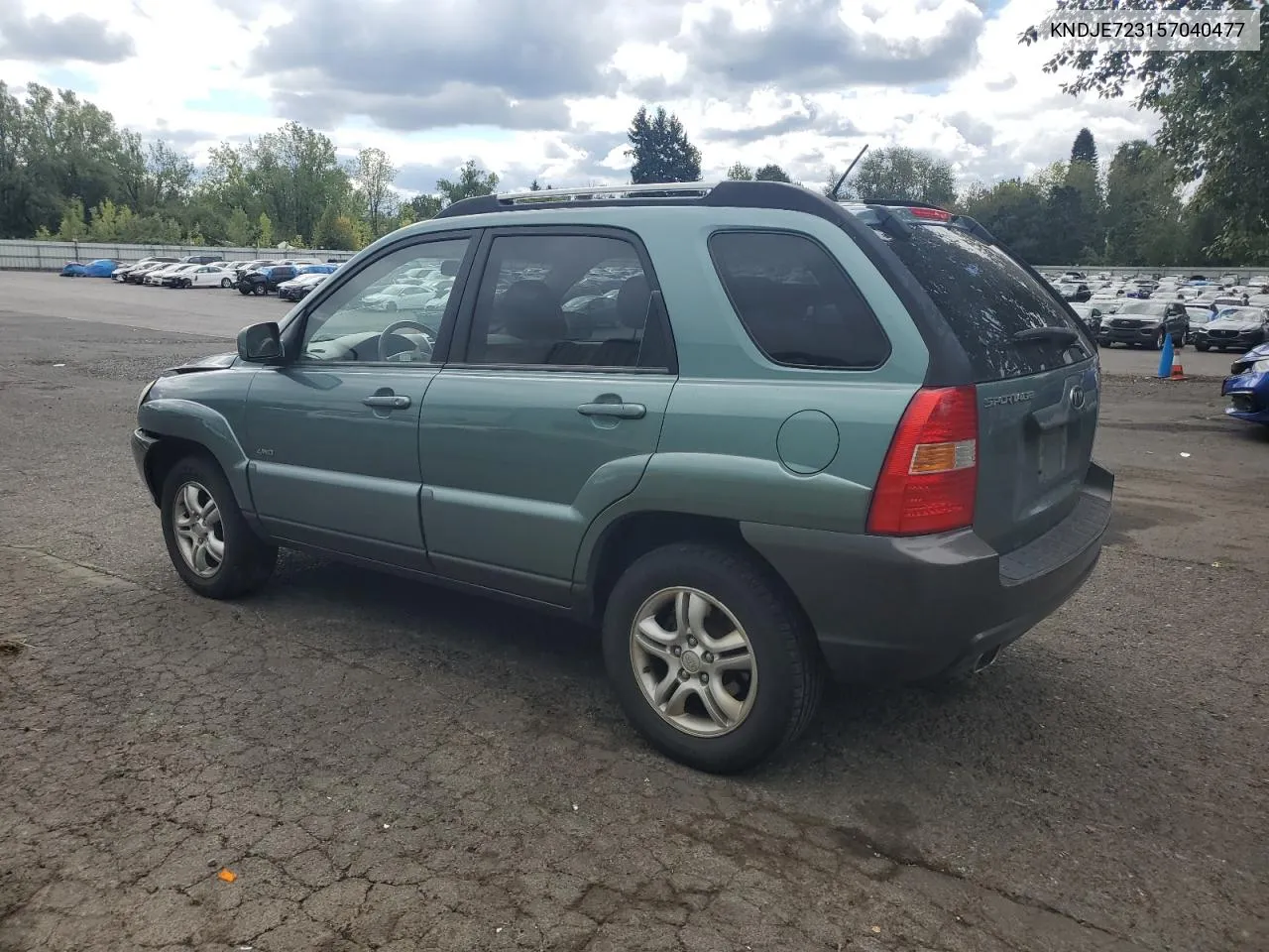 2005 Kia New Sportage VIN: KNDJE723157040477 Lot: 71952454