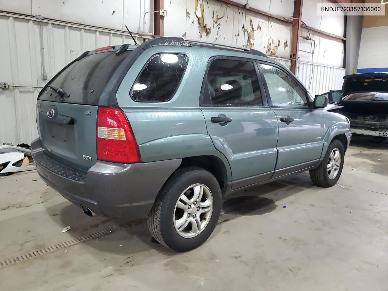 2005 Kia New Sportage VIN: KNDJE723357136000 Lot: 78710044