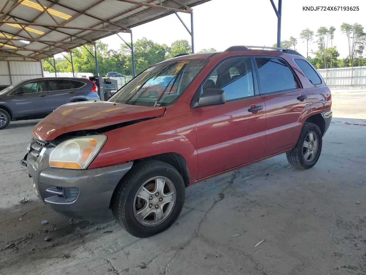 2006 Kia New Sportage VIN: KNDJF724X67193625 Lot: 57625024