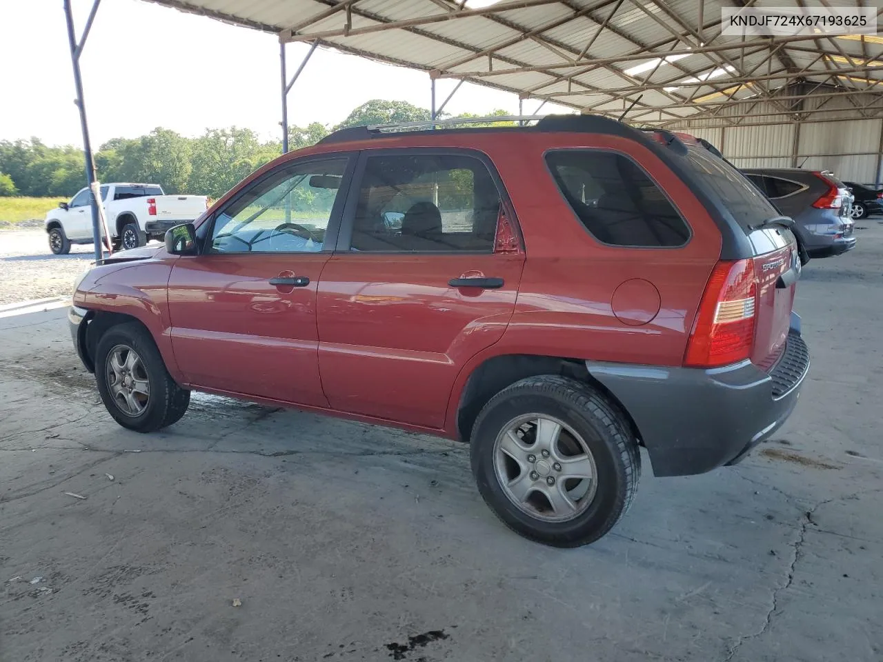 2006 Kia New Sportage VIN: KNDJF724X67193625 Lot: 57625024