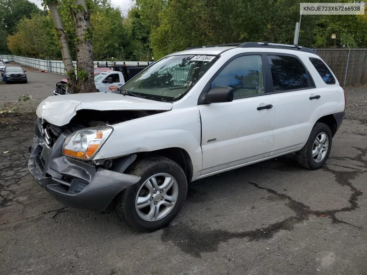 2006 Kia New Sportage VIN: KNDJE723X67266938 Lot: 74818364