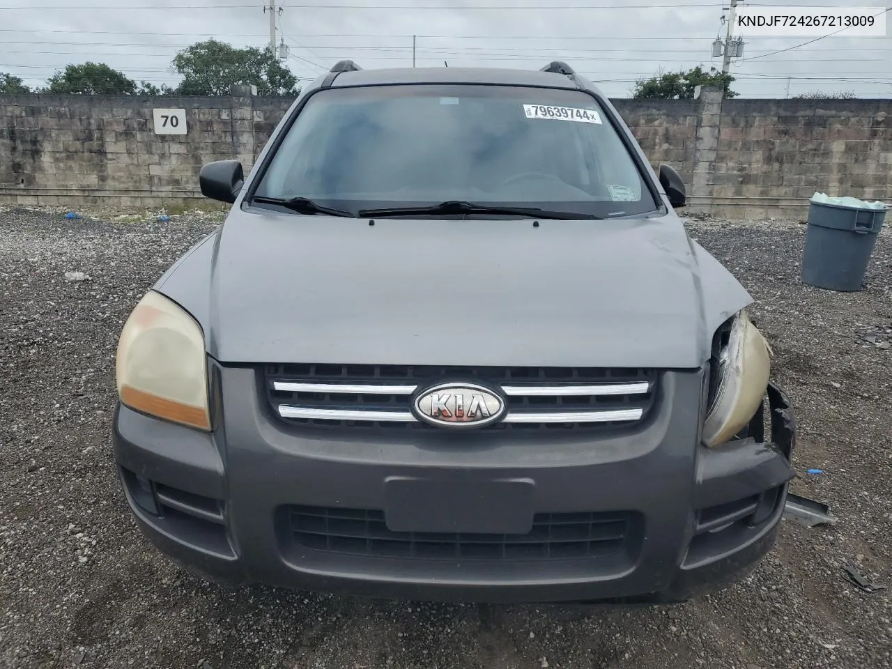 2006 Kia New Sportage VIN: KNDJF724267213009 Lot: 79639744