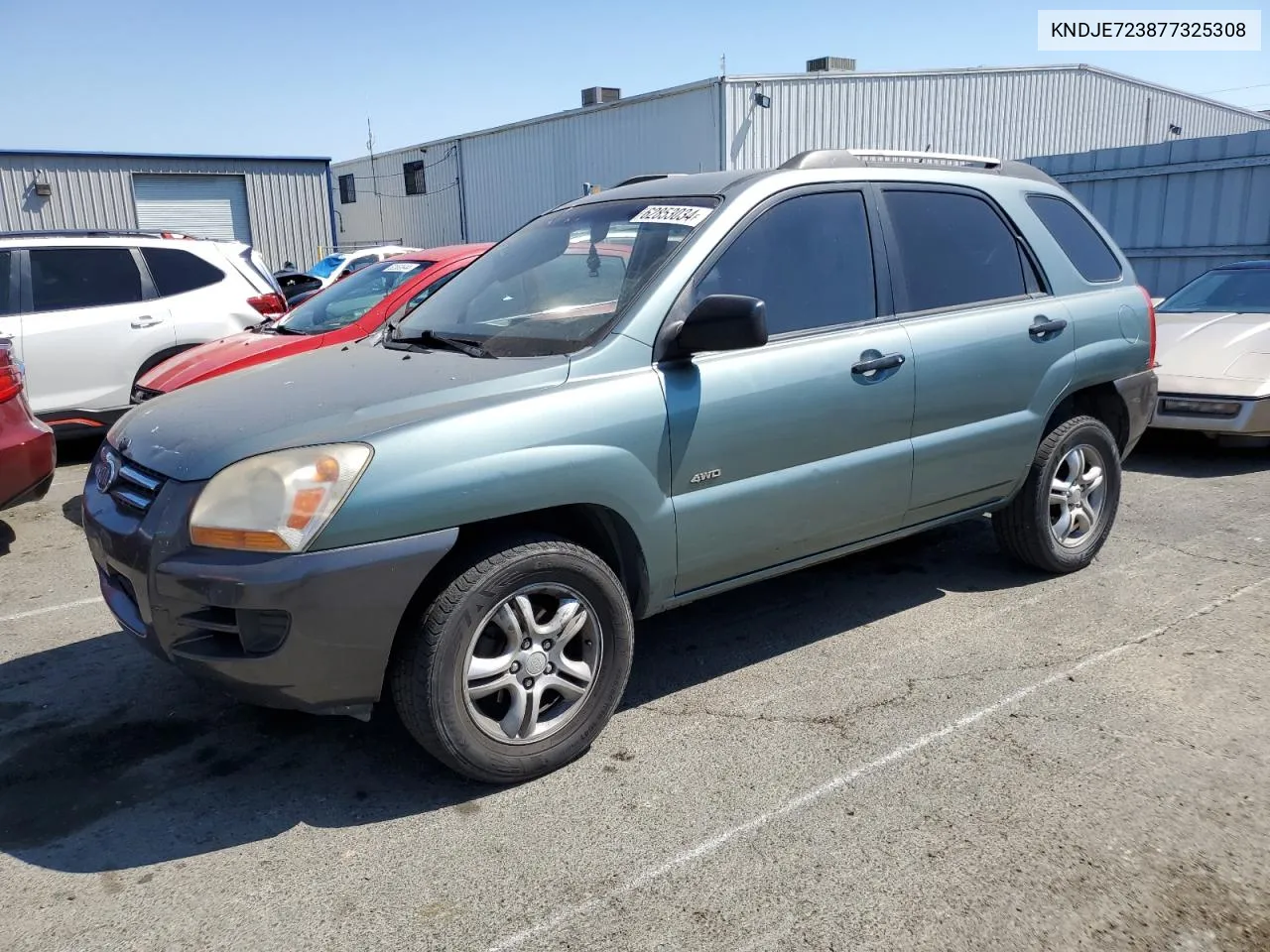 2007 Kia Sportage Ex VIN: KNDJE723877325308 Lot: 62853034