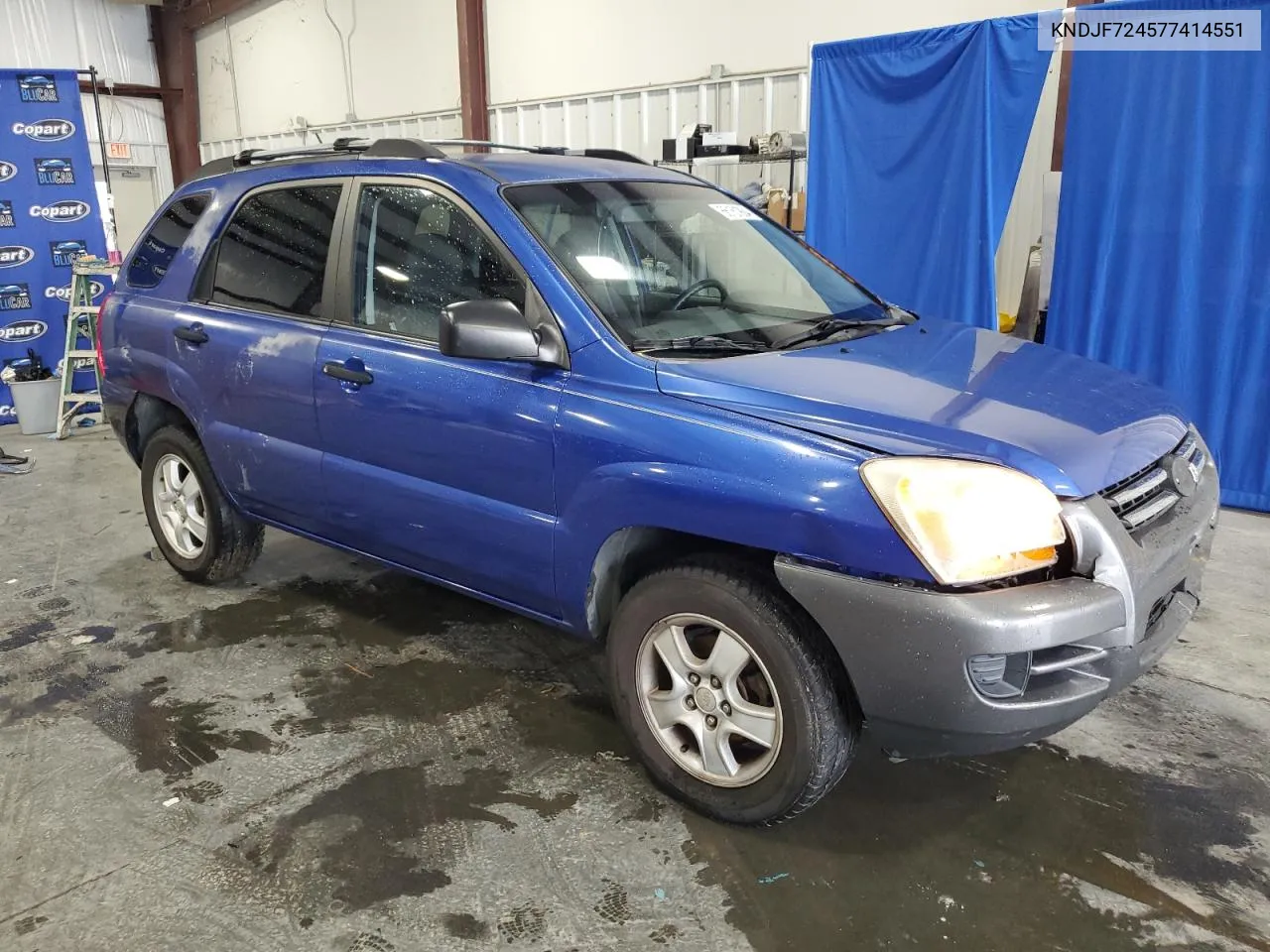 2007 Kia Sportage Lx VIN: KNDJF724577414551 Lot: 66161904