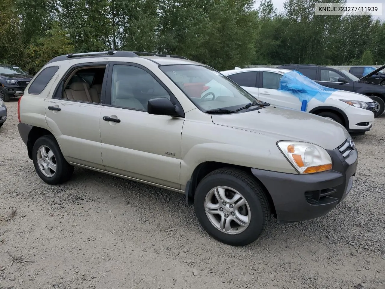 2007 Kia Sportage Ex VIN: KNDJE723277411939 Lot: 66203834