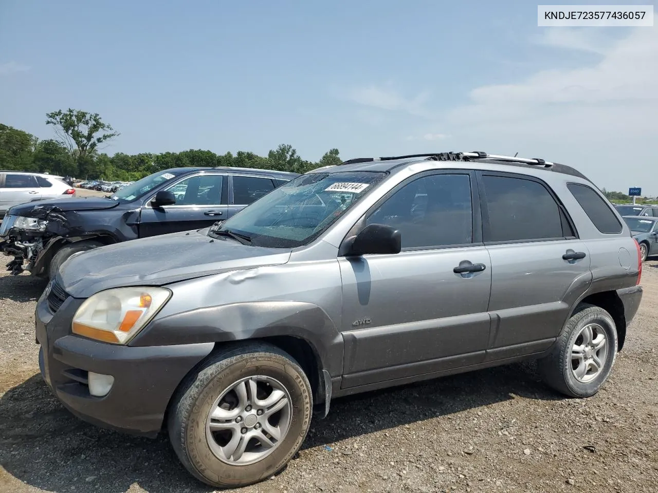 2007 Kia Sportage Ex VIN: KNDJE723577436057 Lot: 66894144